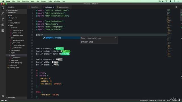 5 - 3. Implementing the 7-1 CSS Architecture with Sass смотреть онлайн