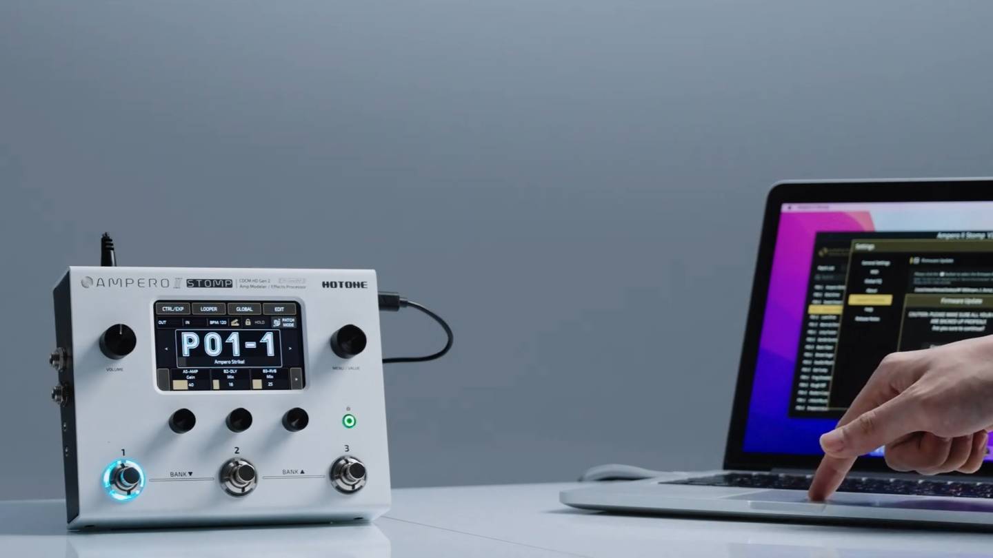 Hotone Ampero II Stomp: How to Firmware Update смотреть онлайн