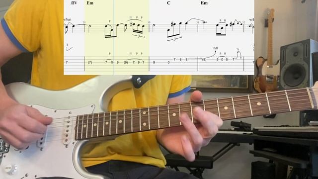 Pink Floyd Friday - On The Turning Away Guitar Solo + TAB