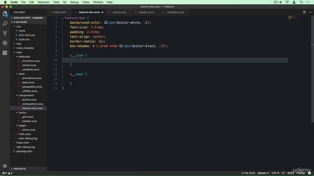 5 - 9. Building the Features Section смотреть онлайн