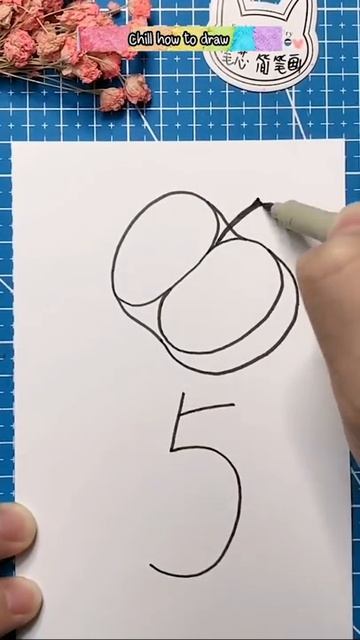 Draw apples with numbers 8 and 5, and collect them #drawing #draw #painting I Chill how to draw смотреть онлайн