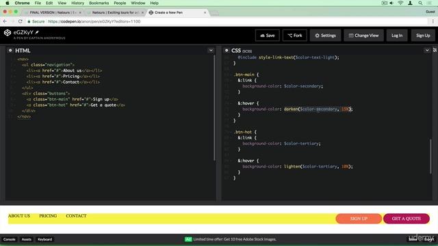 4 - 4. First Steps with Sass Mixins, Extends and Functions смотреть онлайн