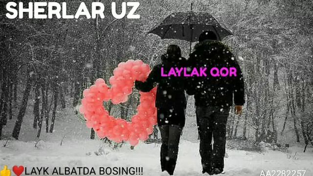 #SHERLAR 💔❤💚Hotiralarni Eslab Yog'ib Berdi Laylak Qor❄❤💜💖
