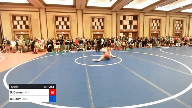 120 Kg Consi Of 16 #2 - Gabriel Dorman, Bad Karma Wrestling Club Vs Davis Baum, South Central PA W смотреть онлайн