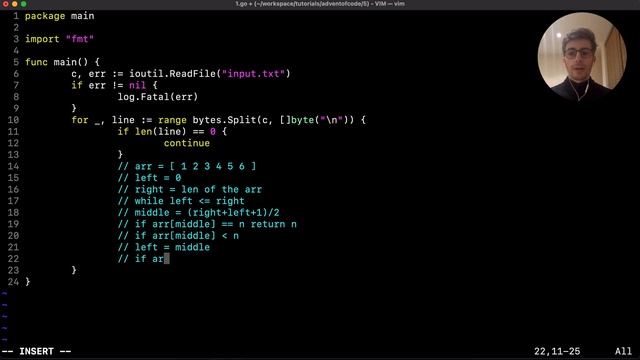 Advent Of Code 2020 - Go (Golang) Day 5 - Binary Search смотреть онлайн