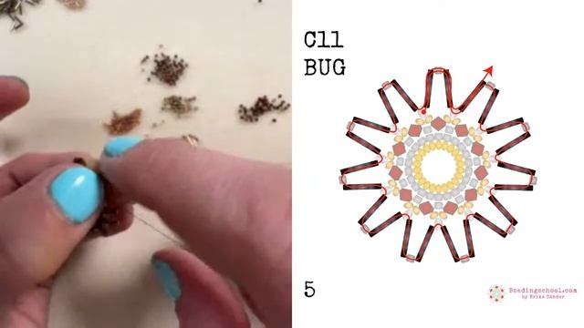 🧵🪡 RED LAK earrings pendant with Miyuki beads crystal bicone #NoOneHasToBeadAlone beading workshop смотреть онлайн