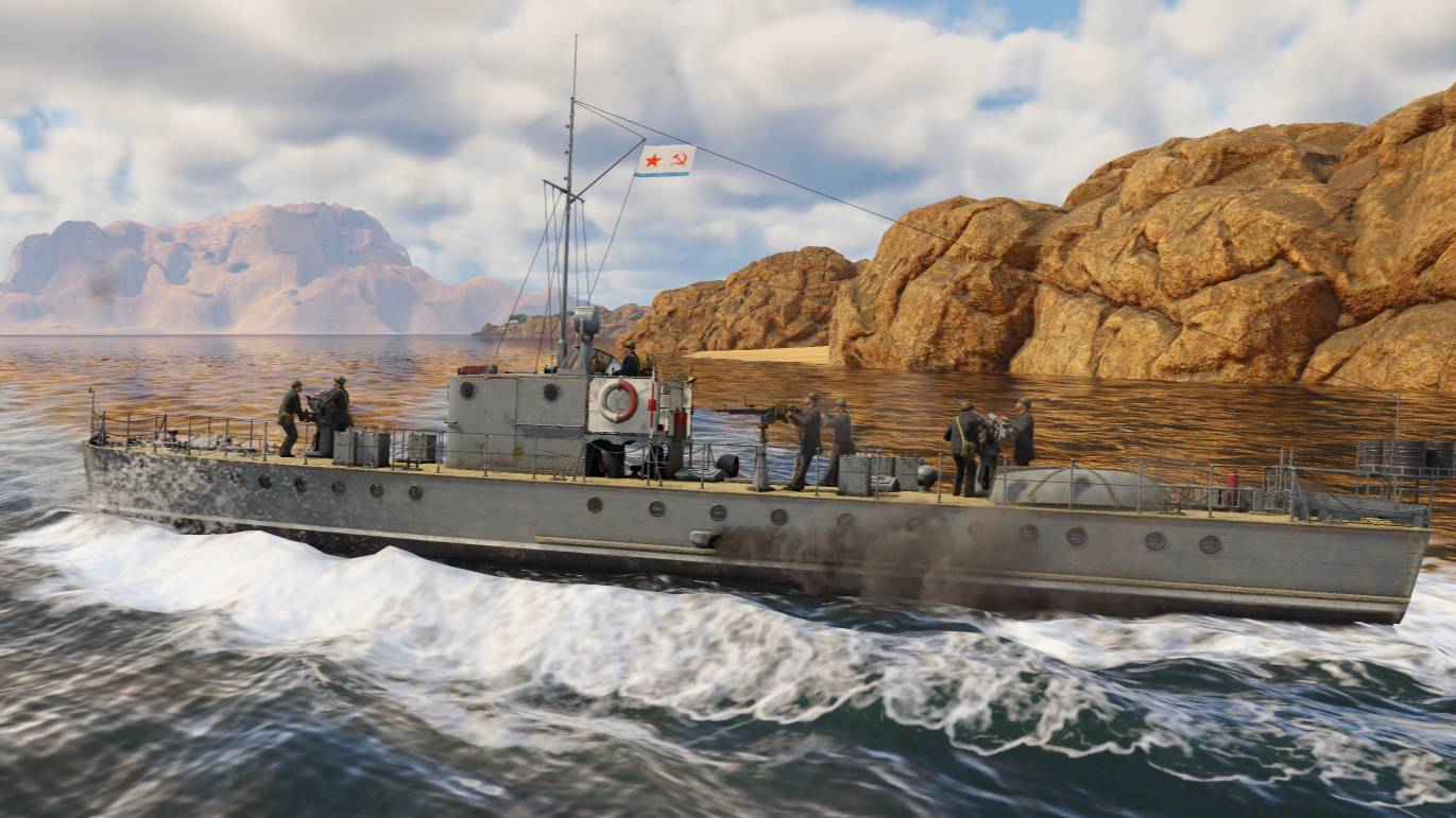 Бой на советском артиллерийском катере МО-4 в War Thunder. смотреть онлайн