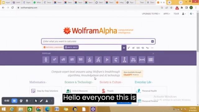 Wolfram Alpha(Mathematica), Mathematics смотреть онлайн