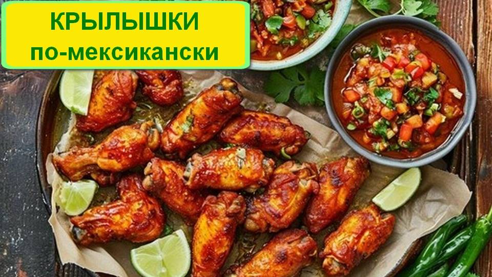 Острые  куриные крылышки по-мексикански с халапеньо. Жгучий, яркий вкус. Отличная закуска к пиву