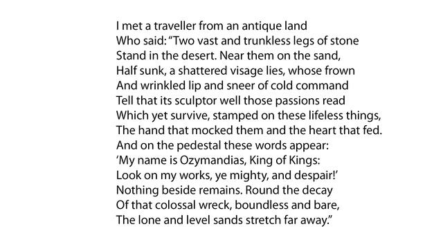 [outdated version] Percy Bysshe Shelley, Ozymandias смотреть онлайн