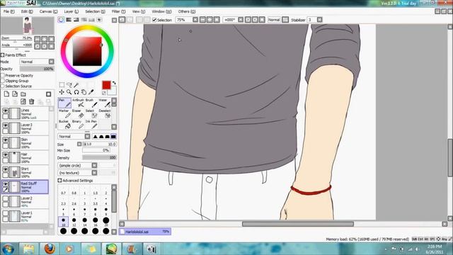 Speed paint - Paint Tool Sai