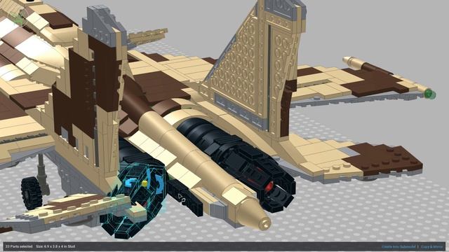 LEGO Sukhoi SU-37 TERMINATOR | 1:34 Minifigure Scale смотреть онлайн