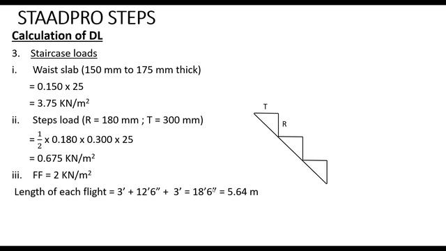 STAADPro Tutorials Part 10: Calculating Staircase Loads (in KN/m) смотреть онлайн