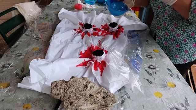 Dipingiamo papaveri su Abito con tecnica mista Batik смотреть онлайн