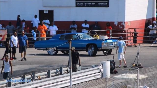 WhipAddict: Twin Turbo 71' Chevrolet Impala, Matte Blue on 26" Canale Forgiatos, Track Run смотреть онлайн