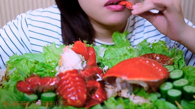 ASMR VIETNAM KING CRAB ( exotic Food ) , EATING SOUND | LINH-ASMR смотреть онлайн