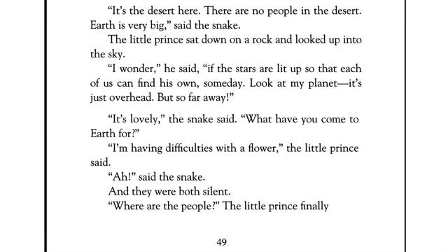 The Little Prince Audiobook w/ Text - Chapter 17 смотреть онлайн