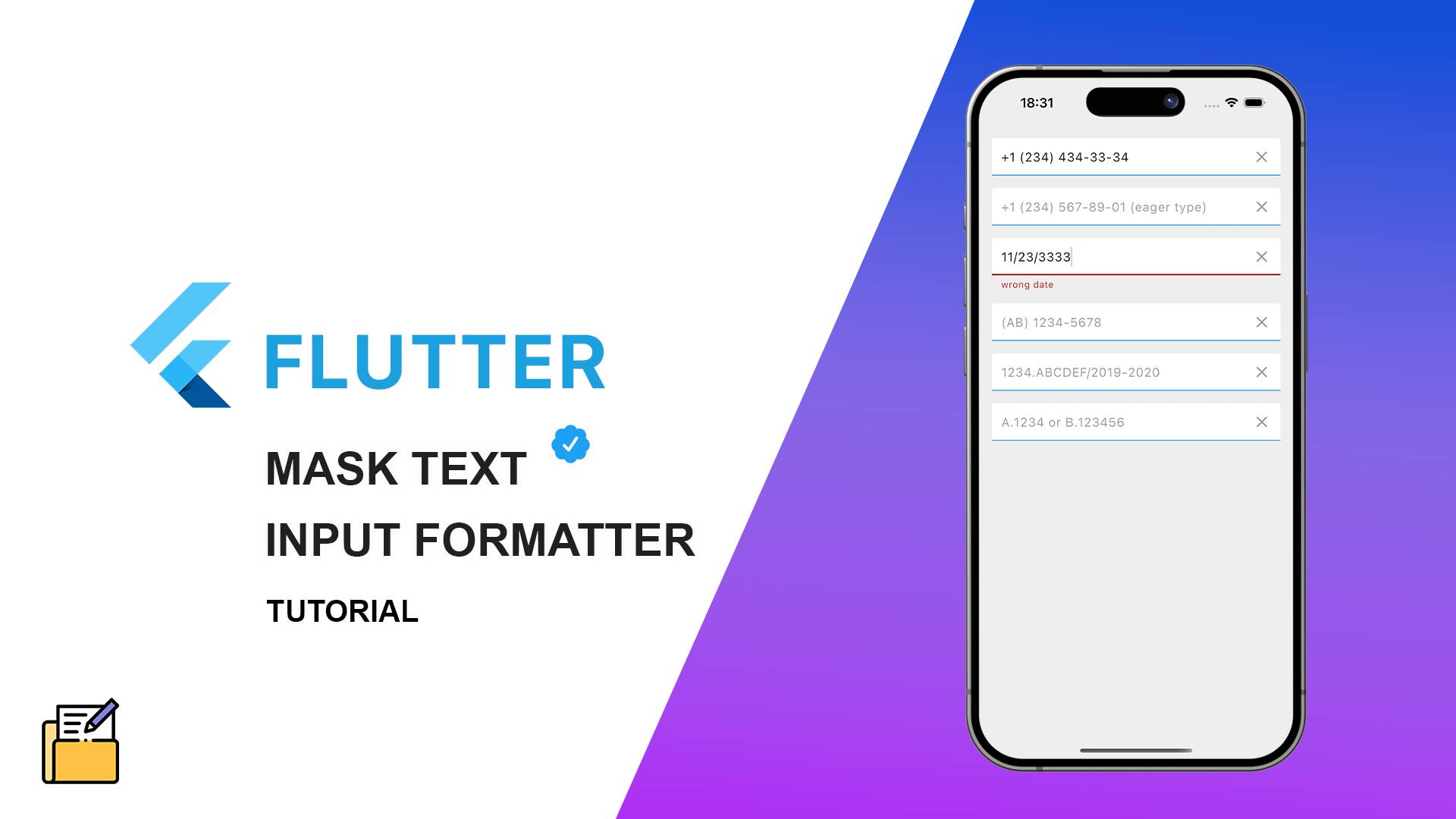 Flutter Mask Text Input Formatter - Easy Input Formattin смотреть онлайн