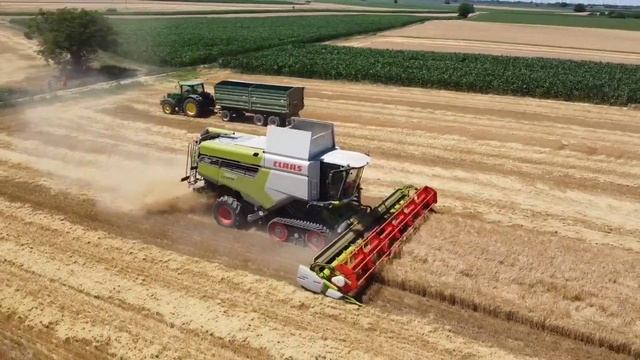 Žetva ječma 2022 | Claas Lexion 7600 & Claas Vario 930 | смотреть онлайн