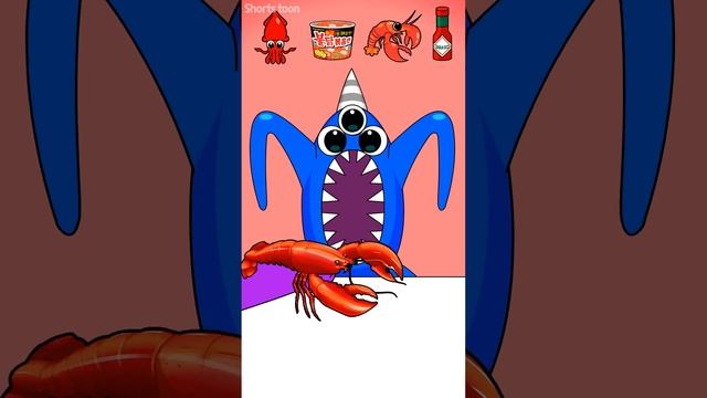 Purple, Mint, Red, Black food MUKBANG - Nabnab / Garten of Banban #game#toons смотреть онлайн