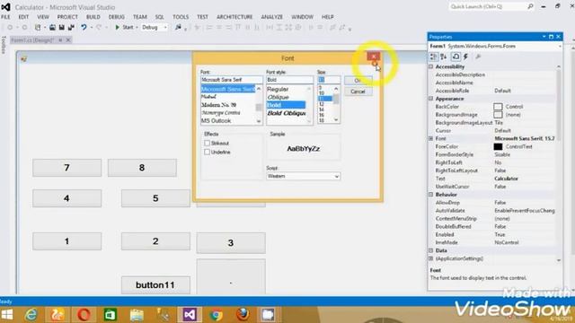How to Make a Calculator in C# Windows form Application PART--1 смотреть онлайн