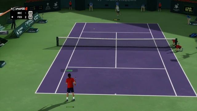 Top Spin 4 - Roger Federer Vs Boris Becker Online Match смотреть онлайн