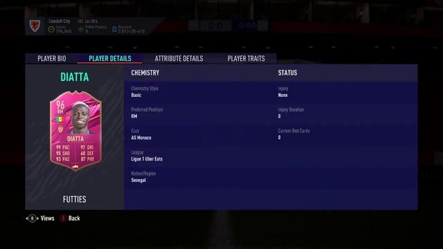 Fifa 21 - Great 96 Diatta FUTTIES Card! but EA dropping the ball elsewhere.... смотреть онлайн