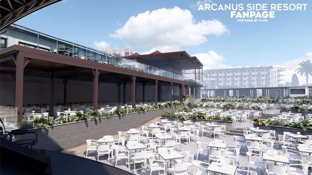THE NEW ARCANUS SIDE RESORT 2023 Theater/Entertainment Area, Main Restaurant/Pool Bar Terrace. смотреть онлайн