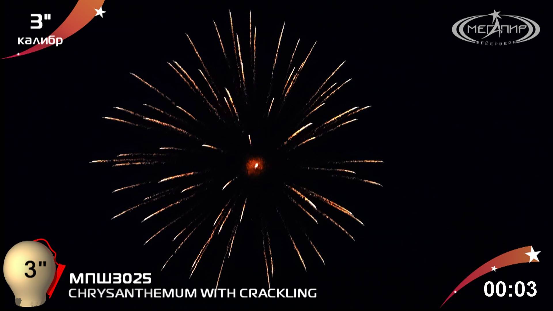 CHRYSANTHEMUM WITH CRACKLING МПШ3025 смотреть онлайн