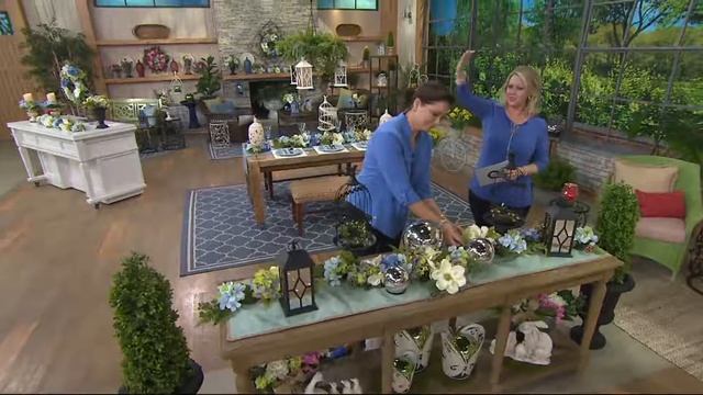 4' Hydrangea and Berry Garland by Valerie on QVC смотреть онлайн