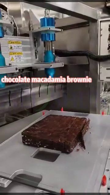 Ultrasonic brownie cutting machine| chocolate macadamia brownie #trending #ultrasonic #wholesale смотреть онлайн