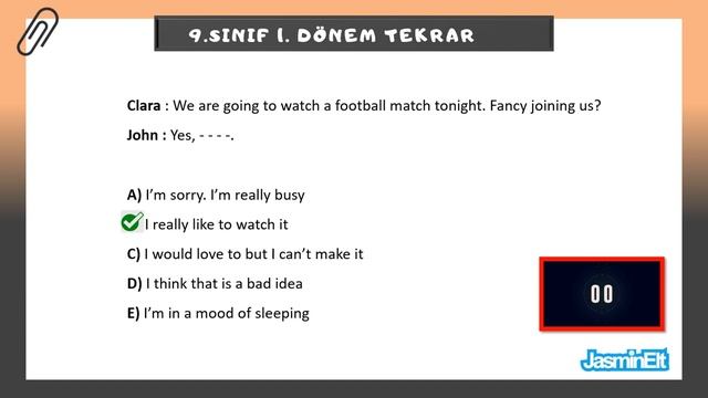 9. SINIF İNGİLİZCE 1. DÖNEM GENEL TEKRAR смотреть онлайн