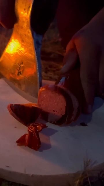 Самый вкусный ужин на природе ☝🏼😎 смотреть онлайн