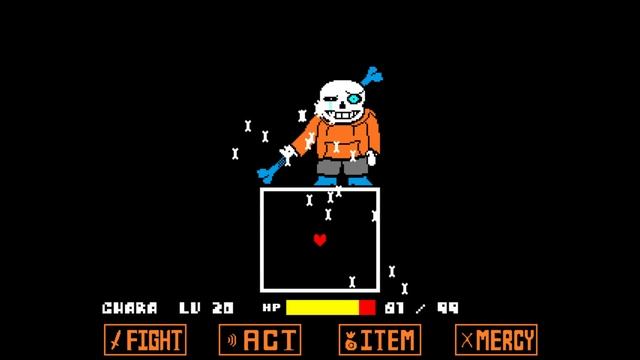 Unitale Underswap Disbelief Sans戦(undertale fangame) смотреть онлайн