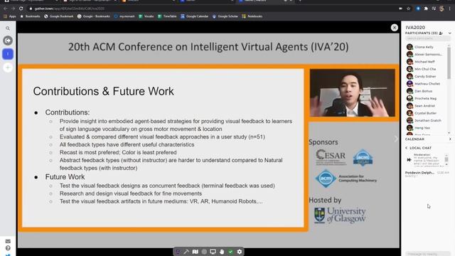 Academic | Dr Han Duy Phan Presented His HCI Research At IVA 2020 | Dr Cat Can Code