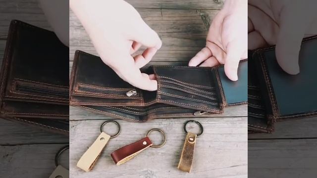 Handmade Vintage Genuine Leather Wallet | Personalized Custom Engraved, LH1068 смотреть онлайн