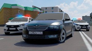 ПОГОНЯ ДПС в ГОРОДЕ за SKODA OCTAVIA на AMAZING RP в GTA CRMP
