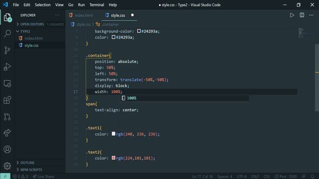 How to give Text Simple Animation using CSS || Text Animation || 02 смотреть онлайн