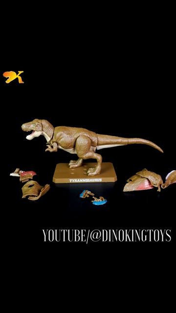 DINO KING SHORT #10 - DINOSAUR: T-REX, TRICERATOPS - TYRANNOSAURUS REX (NORMAL TYPE + FEATHER TYPE) смотреть онлайн