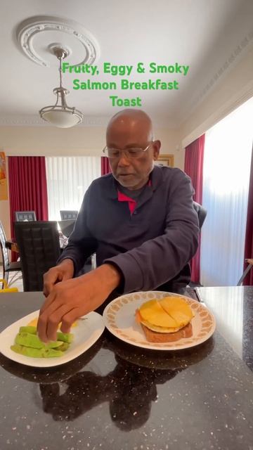 Fruity, Eggy & Smoky Salmon Breakfast Toast - Aromatic, Juicy, & Delicious