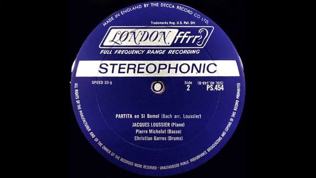 JACQUES LOUSSIER TRIO PLAY BACH 1 смотреть онлайн