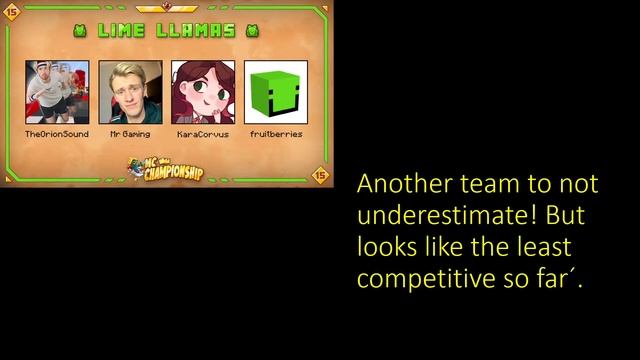 LIME LLAMAS ANNOUNCED | MCC 15 TEAMS смотреть онлайн