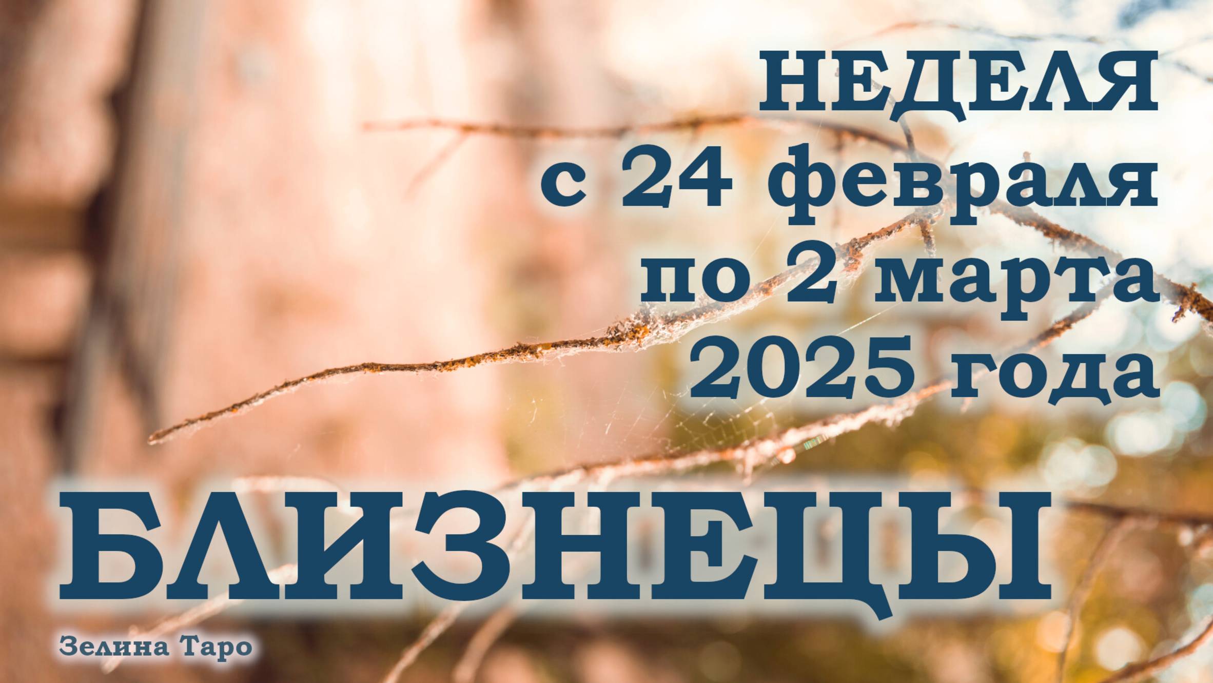 БЛИЗНЕЦЫ | ТАРО прогноз на неделю с 24 февраля по 2 марта 2025 года
