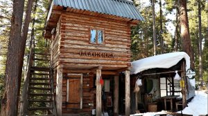 Мега Изба в Тайге! Двухэтажная мечта любого охотника и рыболова!