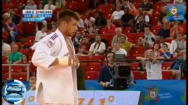 European Judo Championships Budapest 2013 -90kg IDDIR Alexandre (FRA) - GAHRAMANOV (AZE) смотреть онлайн