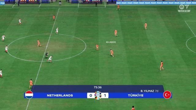 FC 24 - Netherlands vs Turkey | UEFA EURO 2024 Quarter Final Match | PS5™ [4K60] смотреть онлайн