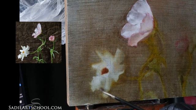 Ranunculus Flower Painting 4 Timelapse by Sadie Valeri смотреть онлайн