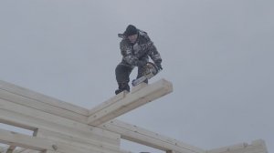 Профилированный брус, балкон.