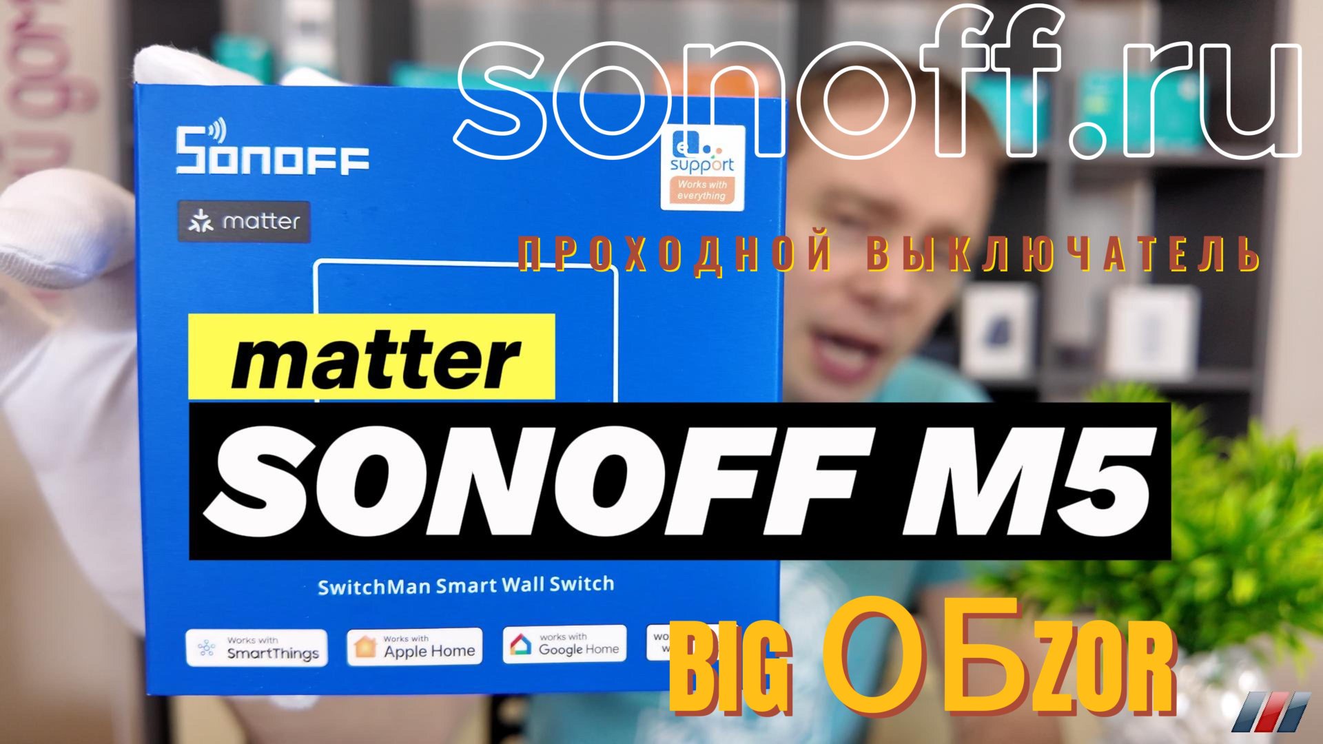 Как подключить WiFi выключатель? Умный выключатель SONOFF M5 Matter. Умный дом Большой обзор. Алиса смотреть онлайн