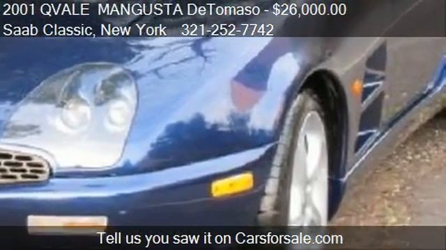 2001 QVALE MANGUSTA DeTomaso Roto top for sale in Staten Is смотреть онлайн